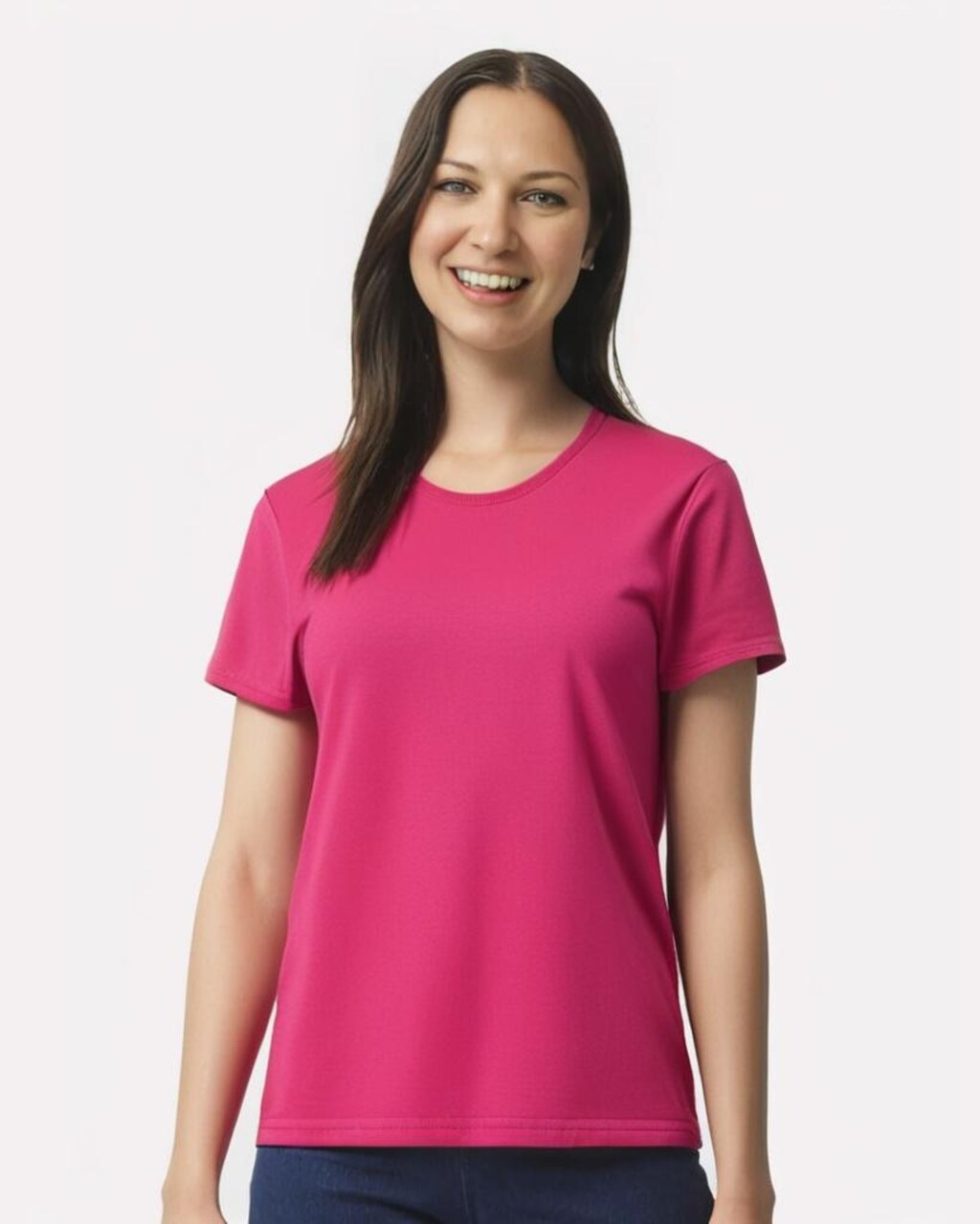 Gildan® Women’s Ultra Cotton Crewneck T-Shirt 100% Cotton for Crafting Feminine Fit Tee